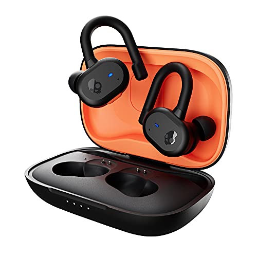 Skullcandy Push Active Auriculares sem fios, 43 h de automonomia, Skull-iQ, com Alexa ativada, microfone, compatíveis com iPhone Android e dispositivos Bluetooth - preto