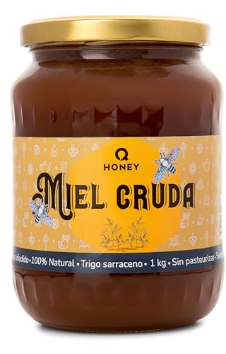 Mel de trigo sarraceno, 1 kg, mel de abelha pura, 100% natural, sem açúcar e não filtrado