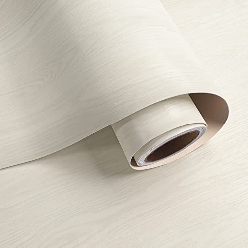 VaryPaper Papel de parede imitação de madeira branco quebrado 40 cm x 800 cm papel autocolante para móveis papel de parede parede vinil papel autocolante para armários mesa bancada