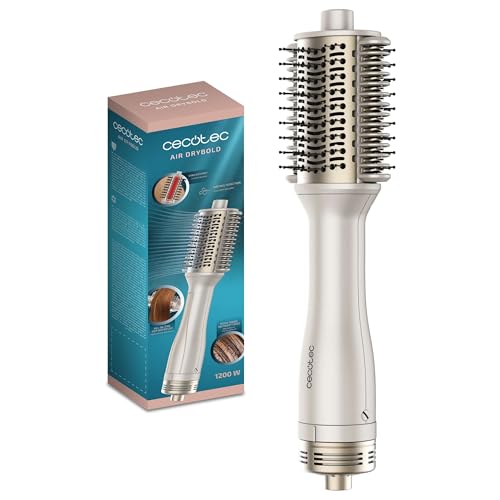Cecotec Escova de ar placas aquecedores Air DryBold. 1200 W, seco, suave, moldagem, volume e desembaraça, gerador de íões, temperaturas controladas, cabelo húmido e seco, 3 modos, ponta fria