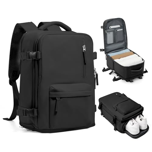 SZLX Mochila viagem cabine avião 40 x 20 x 25 mulher Ryanair mochila viagem a vácuo com bomba bagagem de mão 45 x 36 x 20 Easyjet mochila de caminhada mala para portátil impermeável homem com