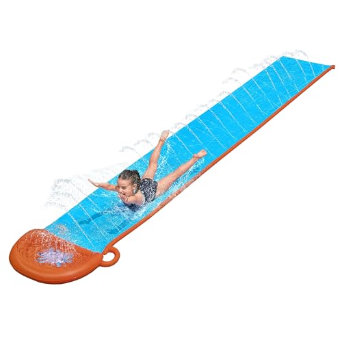 Bestway H20GO Single Water Slide, 4,88 m Slip and Slide insuflável com Built-In Sprinklers