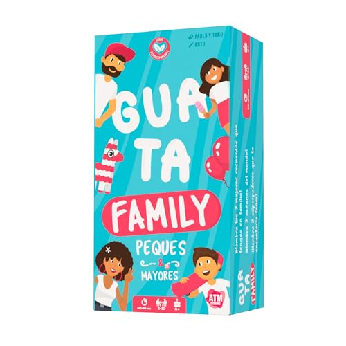 Guatafamily - Jogos de tabuleiro - diversão em família para adultos e crianças sem ecrãs - jogo de cartas que promove a imaginação e a agilidade mental - presentes originais para pais e mães