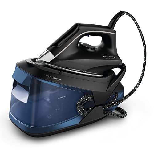 Rowenta Powersteam Centro de passar a ferro de alta pressão, 6,2 bares, golpe a vapor de 340 g/min, sola contínua de 120 g/min, com depósito de 1,7 l e modo ecológico, para todos os tecidos