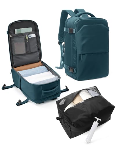 kibachev Mochila leve viagem cabine avion 40 x 20 x 25 homem mochilas de viagem 20 L com sapatilhas, mochila portátil cabine 40 x 30 x 20 mochila mulher trabalho viagem pack