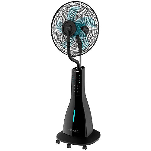 Cecotec Ventilador nebulizador de água com controlo remoto e temporizador EnergySilence 690 Freshessence. 90 W, 5 pás, oscilante, 3 velocidades, depósito de 3 l, ecrã LCD, motor de cobre
