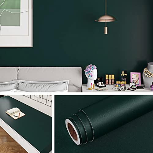 Livelynine 40 cm x 10 m rolo vinil autocolante mesa vinil vinil para portas de armário papel forrar móveis verde secretária estante película adesiva para móveis papel autocolante para móveis
