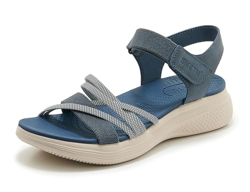 Meik Mangni Sandálias desportivas de verão para mulher sapatos de praia casuais sandálias de caminhada moda 35-42 UE