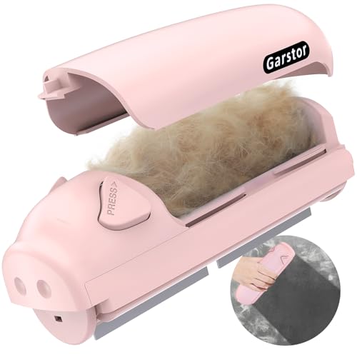 Garstor Rolo remove pelos animais de estimação, removedor de pelos rolos de animais de estimação, escova para remoção de pelos de cão e gatos, recolhe pêlos animais de estimação para sofá, roupa de