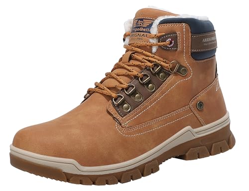 ARRIGO BELLO Botas homem inverno botins sapato neve clássico forrado pele trekking caminhadas tamanho 41-46