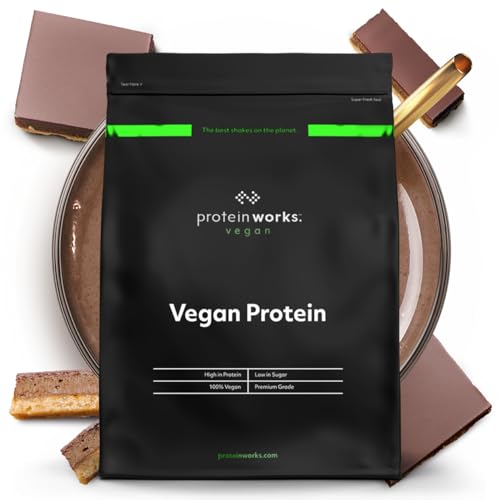 Protein Works - Proteína vegana, 100% A base de plantas, sem glúten, baixo em gorduras, Millionaire, chocolate e caramelo, 1 kg