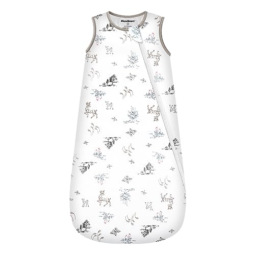 Mosebears Saco de dormir para bebé de inverno fibra de bambu 2,5 TOG, super macio e quente (floresta, 6-18 meses)