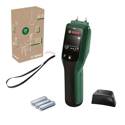Bosch Medidor de humidade UniversalHumid (resultados precisos graças à seleção do grupo de madeira e LED de indicação para uma interpretação simples dos resultados, em caixa para e-commerce)