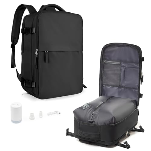 HPLQQ Mochila viagem cabine avion 40 x 30 x 20 para Ryanair mochilas a vácuo com bomba saco de cabine 45 x 36 x 20 bagagem de mão para EasyJet mochila de caminhada impermeável cabine mochila