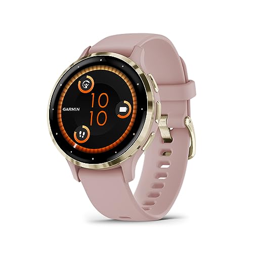 Garmin Venu 3S, Smartwatch Premium com GPS, AMOLED, funções avançadas de saúde e forma física, mais de 30 aplicações desportivas, 10 dias de autonomia, rosa dourado