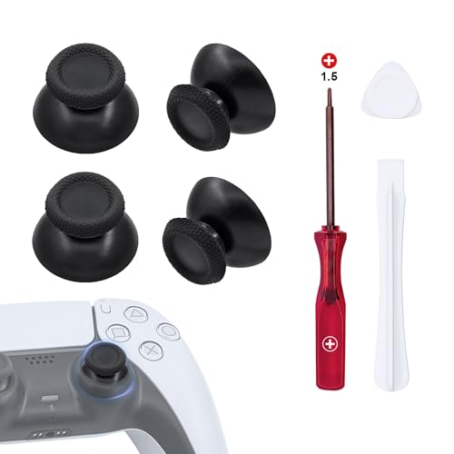 Mcbazel Joystick Kit de reparação de substituição para PS5 DualSense controlador com chaves de fendas, tampa analógica para polegar