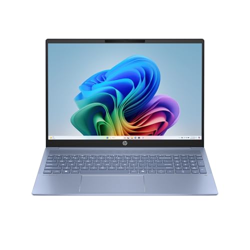 HP OmniBook 5 16 Computador portátil OLED 2K de 16" (AMD Ryzen AI 5 330, 32 GB RAM, 1TB SSD, AMD Radeon 860M, Windows 11), azul, teclado QWERTY espanhol