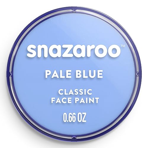 Snazaroo - Pintura facial e corporal, 18 ml, cor azul pálido, profissional à base de água, pastilha de aquacor individual para adultos, crianças e efeitos especiais