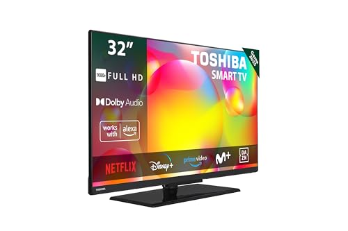 Toshiba 32LV3463DG Smart TV de 32", com resolução Full HD (1920 x 1080), HDR, compatível com assistente de voz Alexa