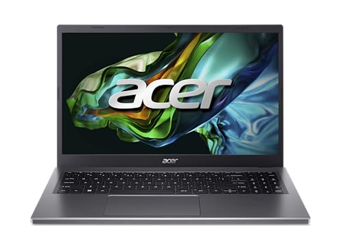 acer Aspire Go 15 AG15-71P-5121, Computador portátil Full HD LCD de 15,6" (Intel Core i5 1334U, 16 GB RAM, 1024 GB SSD, Intel UHD Graphics, Windows 11 Home), prateado, Teclado QWERTY E. Espanhol