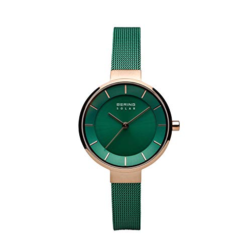 BERING 14631 Reloj de Cuarzo para Mujer con Caja de Acero Inoxidable de 31 mm y Esfera, Correa milanesa, Cristal de Zafiro y Resistencia al Agua de 5 ATM