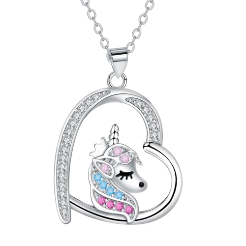 Arrebol Colar para mulher prata de lei 925 colar animais pendente, presentes originais para mulheres mãe esposa namorada irmã - ajustável (45 cm + 5 cm)