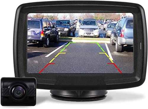 Auto-VOX TD2 Câmara traseira sem fios traseira para carros 4,3 polegadas monitor LCD traseiro impermeável IP68 sinal estável câmara marcha atrás da visão noturna