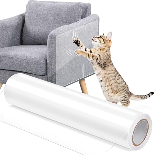Wubushan Protetor sofá gatos riscos, protetor sofá gatos, protetor de portas arranhões cão, anti-arranhões para sofá, protetor de sofá anti-gatos para móveis Kratzfolie Katzen