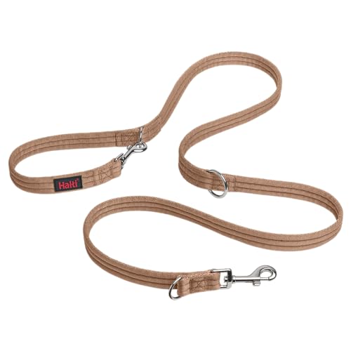 Company of Animals Colar Halti correia multifuncional com duplo engate, ideal para treino antipuxões. Confortável de segurar. Adequado para cães médios e grandes (tamanho L, areia do deserto)