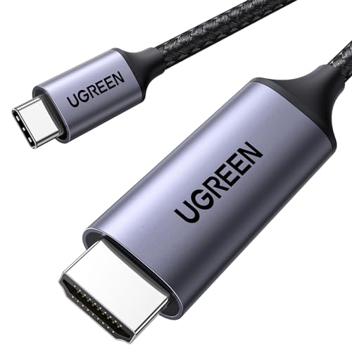 UGREEN Cabo USB C a HDMI 4K@60Hz USB3.1 Tipo C para HDMI adaptador para Thunderbolt 4 3 compatível com MacBook Pro 2023 Air iPad Pro Air iPhone 15 Plus Pro Max Galaxy S23 S22 Tab S8 Surface Pro 9 2