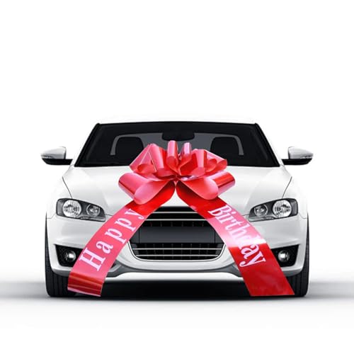 Gfamous Laços para carro laço, laço de presente, laço de presente para carro, laço para carro de feliz aniversário, laço de presente grande para carro, adequado para festas de aniversário, etc.