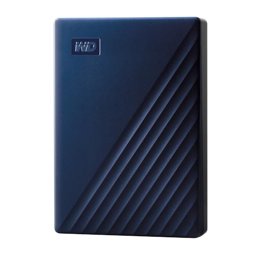 WD 5TB My Passport–Disco rígido portátil, USB 3.0, cor azul meia-noite