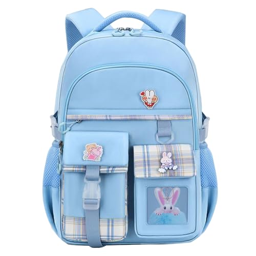 HANXIUCAO Mochila escolar para meninas, grande capacidade, mochila escolar para meninas, adolescentes, impermeável, com compartimento para portátil, mochila para meninas Primary Junior High University
