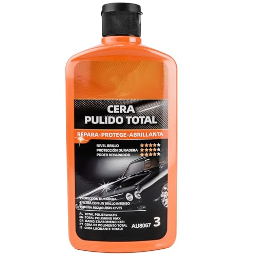 Various -Cera polida total de 500 ml, polimento para carro riscos e proteção duradoura, brilho intenso e restauração de pintura para carros, reparador de resíduos do carro