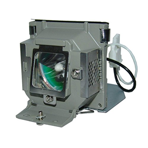 Supermait 5J.J0A05.001 Lâmpada lâmpada de substituição para projetor com capa compatível com BENQ MP515 / MP525 / MP515S / MP525ST / MP526 / MP515ST 5JJ0A05001 Lâmpada projetor