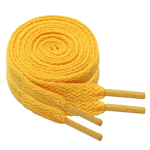 GOODSALEOK 2 pares de cordões planos de 8 mm desporto para sapatilhas desportivas para adultos resistente ao desgaste presente