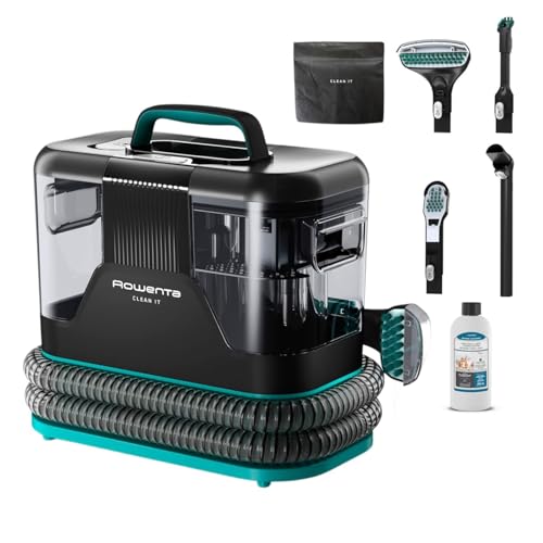 Rowenta Clean It, aspirador de estofos, limpeza rápida e fácil, adequado para sujidade de animais de estimação, tapetes, interior do carro, 750 w, 6acc, IN5020F0