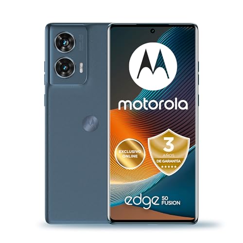 Motorola Edge 50 Fusion 16 GB (8 GB RAM Boost)/256 GB, ecrã curvo de 6,67" e Dolby Atmos, IP68, sistema de câmaras ultra pixel de 50 MP, 5000 mAh, carregamento TurboPower de 68 W (Inclui ido), duplo