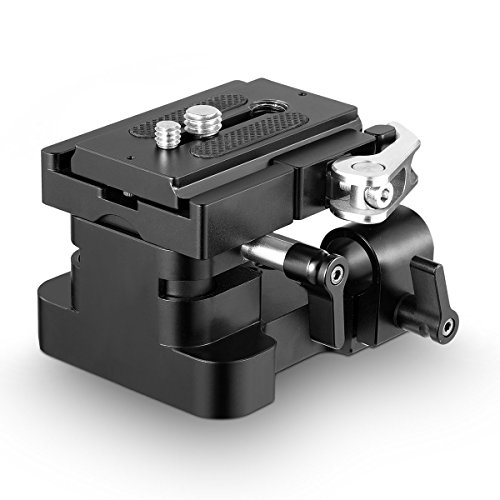 SMALLRIG 15 mm LWS Baseplate(altura ajustável), placa base com 15 mm Rod Clamp e placa de libertação rápida para arca-Swiss - 2092