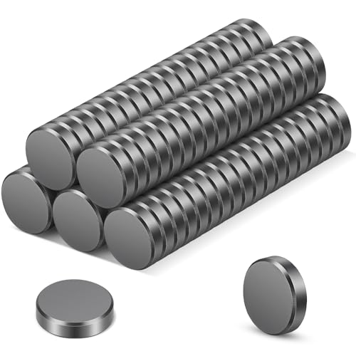 Wukong 90 peças ímans potentes, 18 × 5 mm ímanes frigorífico magnéticos, ímanes ferrite para escritórios, quadros de anúncios e escolas