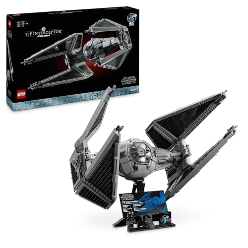 LEGO Star Wars Interceptor Tie Maquete para adultos de construção Ultimate Collector Series, caça estelar para expor e coleção, presente para homens e mulheres fãs da UCS 75382