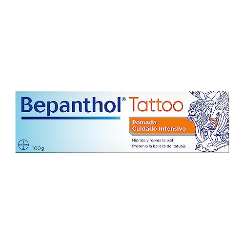 BEPANTHOL Creme para tatuagens com pantenol - Hidrata - Repare a pele pós-tatuagem e reserva a beleza da tatuagem - 100 g - sem conservantes e sem perfume
