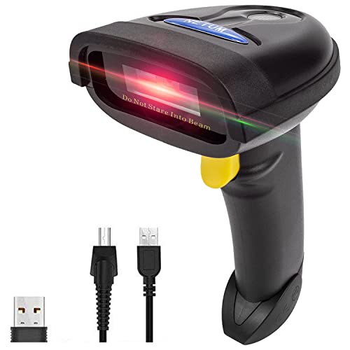 NETUM 2D 1D Scanner de código de barras, conexões sem fios 2,4 G, Bluetooth e USB por cabo, ligue smartphones, tablets, PC, para matriz de dados QR PDF417 NT-1228BL