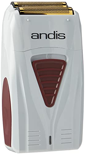 Andis - Máquina de barbear com fio ou sem fios de iões de lítio TS-1 Pro-Foil com lâminas de titânio super macias - Para um barbear rápido e suave - Máquina de barbear impermeável de voltagem dupla