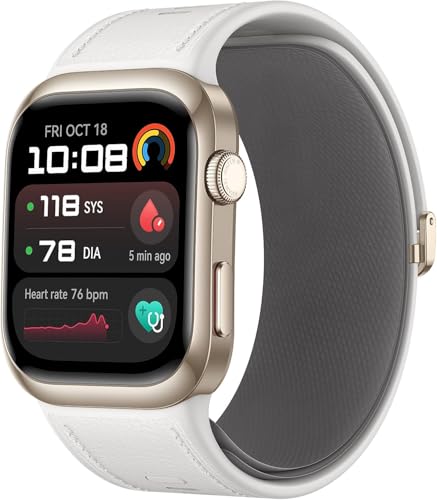 HUAWEI Watch D2, ecrã AMOLED de 1,82, monitorização em tempo real da pressão arterial, ECG, monitorização total do sono, SpO2, assistência saúde familiar, chamadas, branco