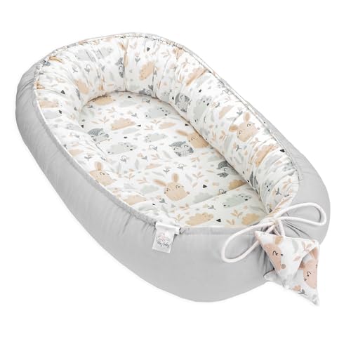 Totsy Baby Ninho para bebé, ninho redutor de berço para bebé recém-nascido, feito de algodão, com certificado Oeko-Tex