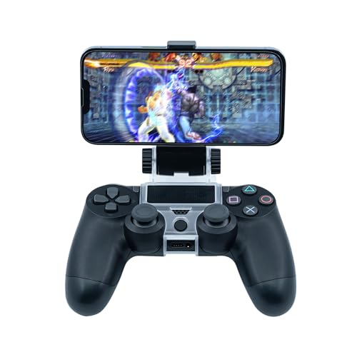 Mcbazel Smart Phone Clip Holder Mount Stand para PS4 / PS4 Slim / PS4 Pro Controller preto