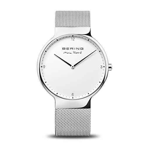 BERING Unisex Análoga Cuarzo Reloj de Pulsera de colección con Silicona Pulsera und Cristal de Zafiro