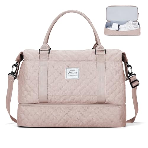 Bolsa de viagem para mulher, mala de desporto, mala de mão para bagagem, bolsa de ginásio impermeável, sacos de fim de semana para mulher, bolsa para hospital, bolsa de natação para praia, H7 - rosa