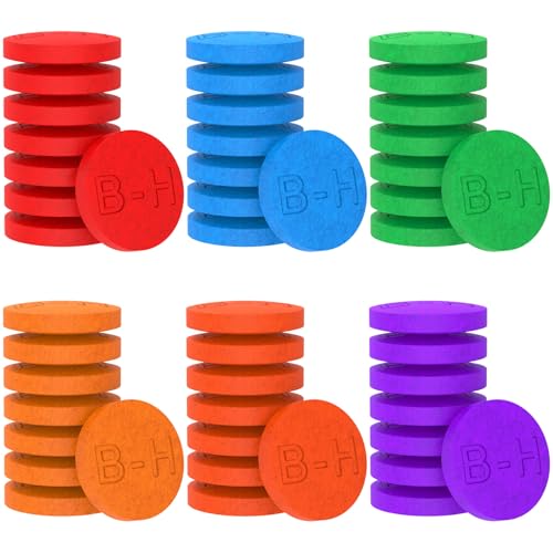 Comprimidos de casa de banho cor para crianças - 6 cores total 48 pastilhas de casa de banho de cor, conjunto de bombas de casa de banho de qualidade alimentar para casa de banho das crianças -